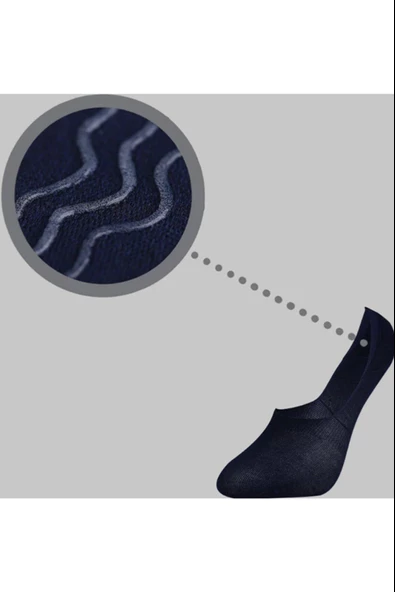 Dündar Erkek  Penye Babet Çorap - 6 Adet  Siyah 41-45 - Resim 2