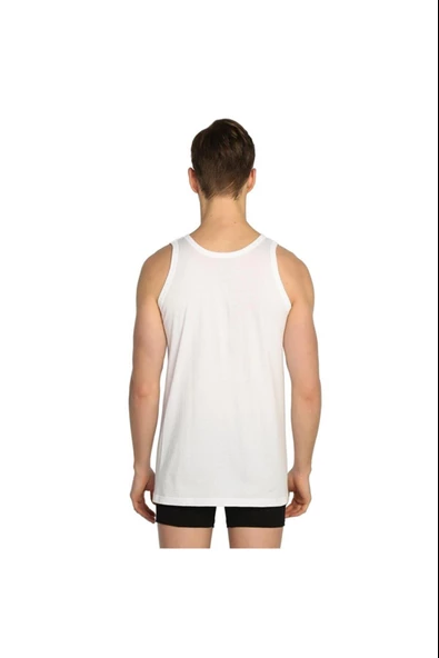 Seher Yıldızı Erkek Askılı Klasik Atlet - 6 Adet  Beyaz XS - Resim 2