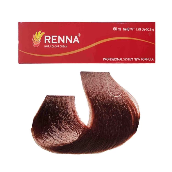 Renna Saç Boyası Tüp 60 ml - 6-77 Yoğun Çikolata Kahve