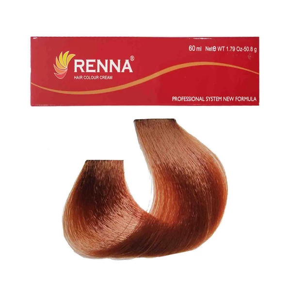 Renna Saç Boyası Tüp 60 ml - 8-35 Bakır Altın Açık Sarı