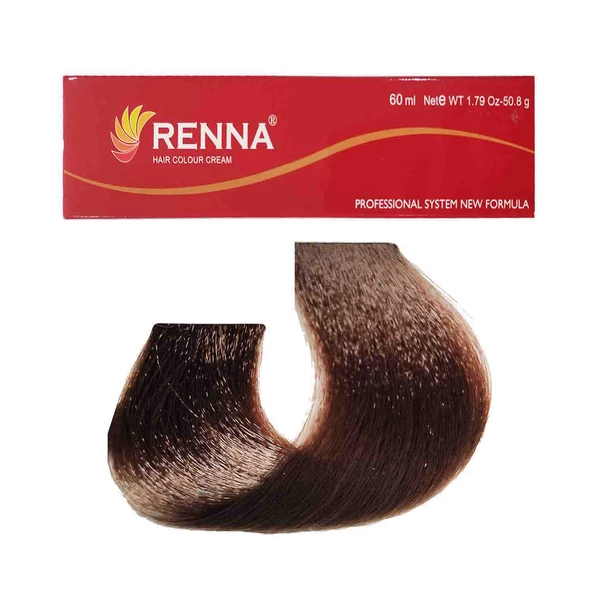 Renna Saç Boyası Tüp 60 ml - 8-11 Yoğun Küllü Açık Kumral