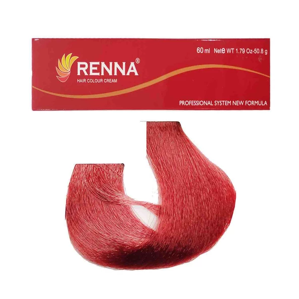 Renna Saç Boyası Tüp 60 ml - 6-66 Koyu Kumral Yoğun Kızıl