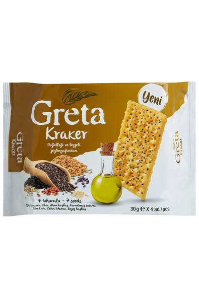 Greta 7 Tohumlu Kraker 30gr X 4 Adet