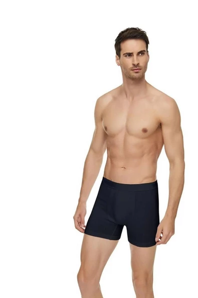 Tutku Elit Erkek Modal Likralı Boxer 1251 - 9 Adet  Siyah S