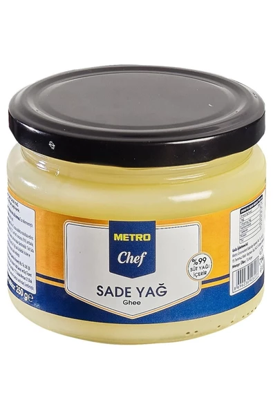 Metro Chef Sade Yağ Inek, Sade Yağ, Ghee Yağ, Ghee Yağı 250g - Des Biens