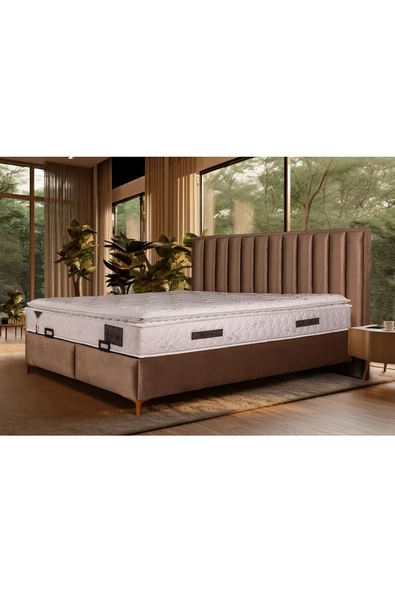 Beauty Sleep Piyano Serisi 90*190 Yatak Baza Başlık Seti