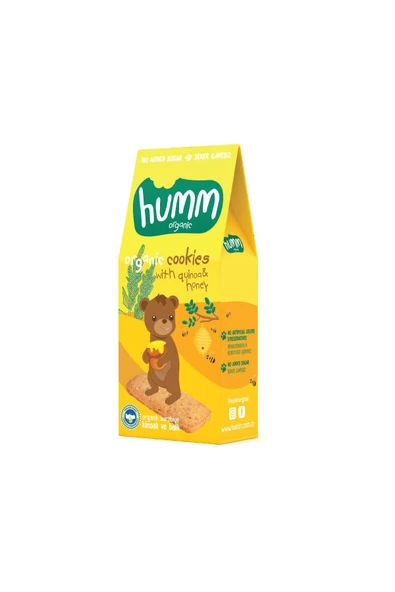 MirFashion Humm Organik Ballı Ve Kinoalı Kurabiye 55 gr