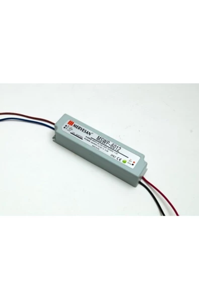 Mervesan Mtwp-60-12 12v 5a (ıp67) Sabit Voltaj Ac/dc (smps) Adaptör