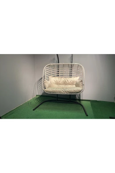 Bahçevari İkili Rattan Salıncak - 3