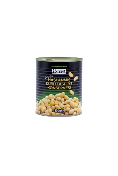 Harras Pratik Haşlanmış Kuru Fasulye Konservesi 830gr
