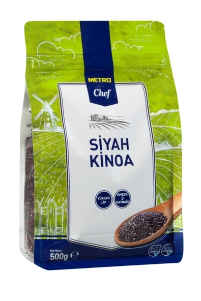 Metro Chef Siyah Kinoa-500g, Siyah Kinoa, Kinoa Tohumu