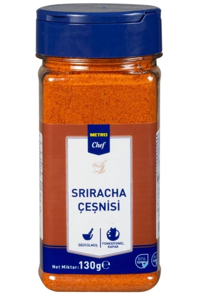 Metro Chef Srıracha Çeşnisi 130G Mutfak Şef Pasta Tatlı Tuzlu Baharat