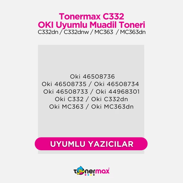 OKI C332DN Muadil Toner Takım - 2