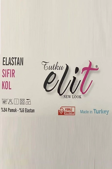 Tutku Elit Kadın Sıfır Kol Likralı Fanila Atlet 2201- 2 Adet  Beyaz L - 2