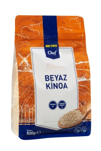 Metro Chef Beyaz Kinoa 500g, Beyaz Kinoa, Kinoa Tohumu