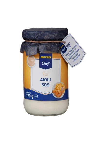 Metro Chef Aıolı Sos 190 G Aıolı Sos Aioli Sos Farklı Yemek Sosları - Des Biens