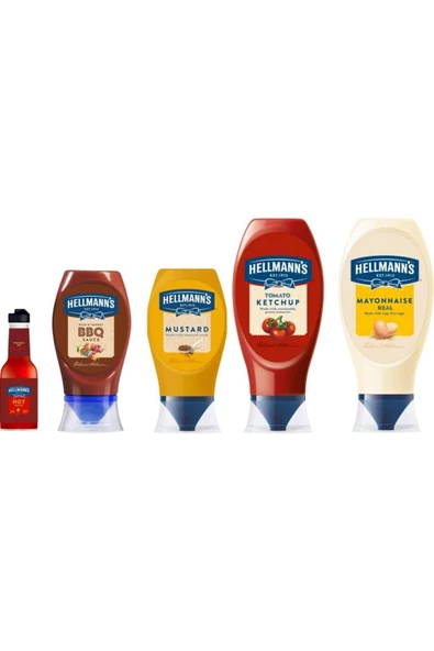 Hellmannss Hellmann's 5'li Set Sos Paketi (ahşap Stand Hediyeli)