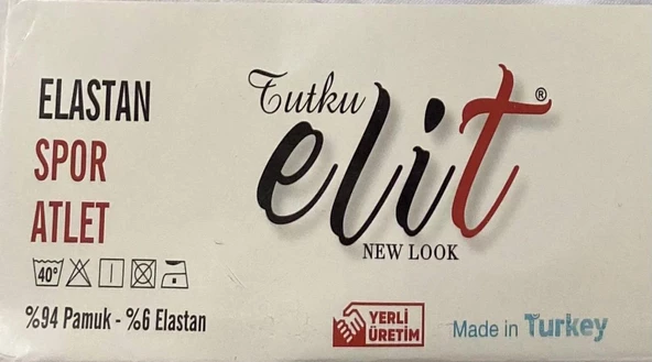 Tutku Elit Erkek Likralı Spor Askılı Atlet 1304 - 3 Adet  Beyaz 2XL - 4