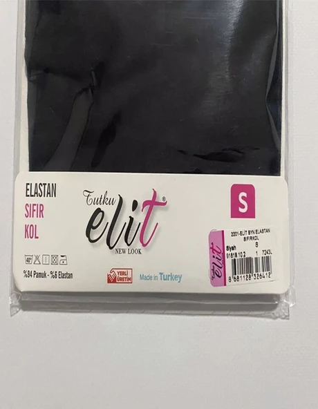 Tutku Elit Kadın Yarım Kol Likralı Fanila Atlet 2202- 3 Adet   XL Siyah - Resim 5