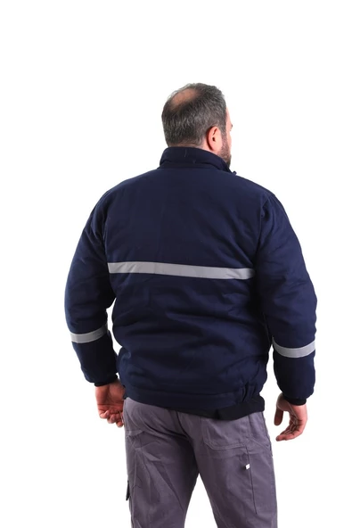 ESER - 7-7 Gabardin İçi Polarlı Mont -Lacivert - 2