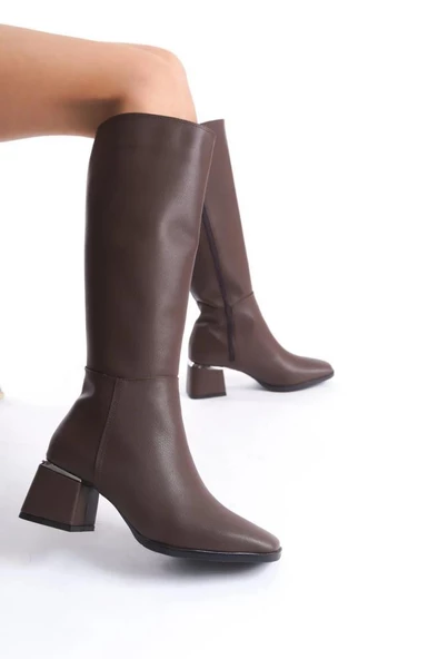 Papuçcity Snyrt 03032 Kadın Topuklu Çizme Bot - 7