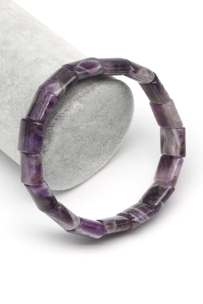 Ametist Doğal Taş Bileklik 13 x 15 mm Özel Kesim ürün görseli