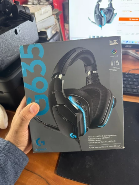 Logitech G G635 LIGHTSPEED 7.1 Surround Ses Oyuncu Kulaklığı - Siyah