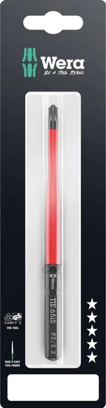 Wera Kraftform Kompakt VDE 65 iS PZ/S Take it Easy SB, # 2 x 157 mm - Resim 2