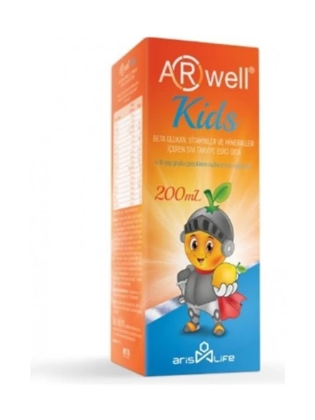 Aris Life Arwell Kids Betaglukan Şurup 200 Ml 5'Li PAKET (SKT:07/2026)