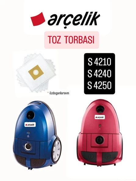 Dogant Arçelik Toz Torbası ( S 4240 ) - ( S 4250 ) Uyumlu 5 adet