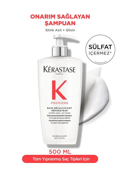 Première Bain Decalcifiant Reparateur Yıpranmış Saçlar Için Onarım Sağlayan Şampu - 1