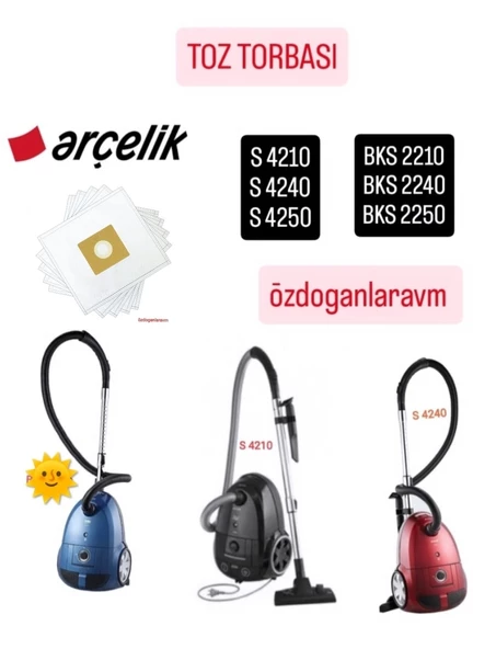 Dogant Arçelik S 4240 S 4250 Toz Torbası  5 adet