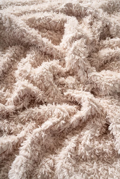 Rivaİstanbul Dali Zigzaglı Bej Çift Kişilik Jakarlı Deluxe Uyku Seti 3 Parça Yatak Örtüsü Seti - Resim 5