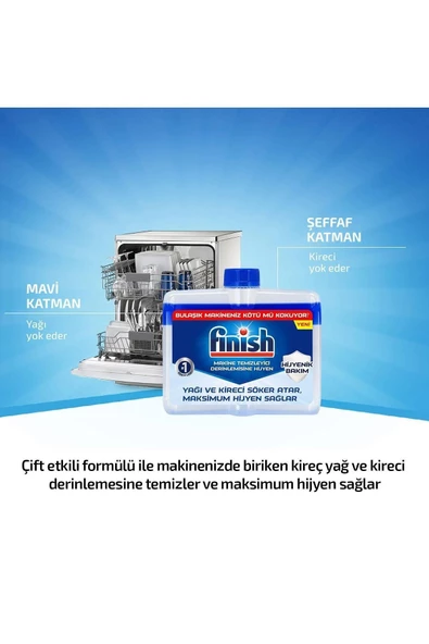 Finish Bulaşık Makinesi Temizleyici, Koku Giderici Hijyenik Bakım Sıvısı 250 ml - 5