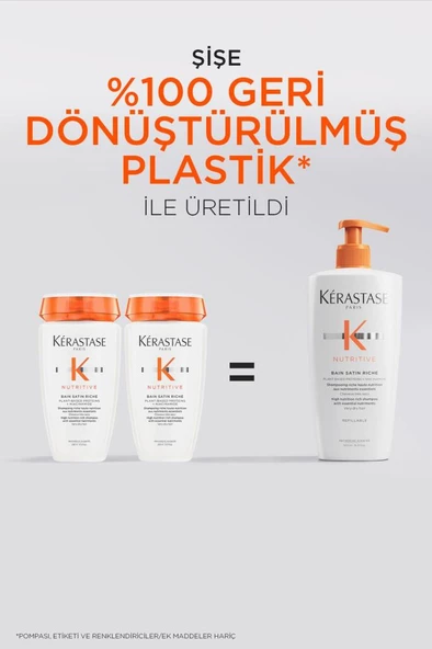 Nutritive Bain Satin Riche Yoğun Nemlendirici Şampuan 500 ml - 3