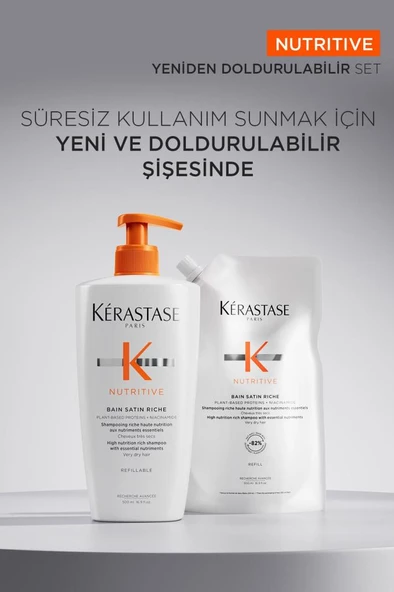 Nutritive Bain Satin Riche Yoğun Nemlendirici Şampuan 500 ml - 4