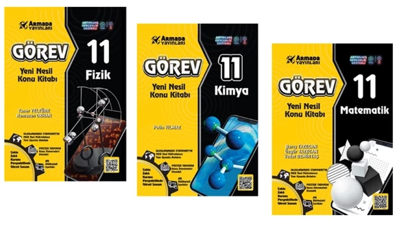 ARMADA 11.Sınıf Görev Fizik + Kimya + Matematik Yeni Nesil Konu Kitabı