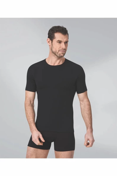 Namaldi Erkek Premier Bisiklet Yaka Likralı Fanila Atlet 181 - 3 Adet  XL Siyah - Resim 3