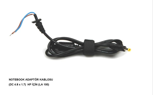 Notebook Adaptör Kablosu Hp 4.8x1.7 mm qtop q-696