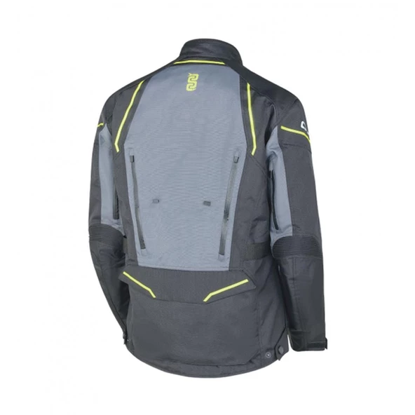 OJ ENDURANCE MOTOSİKLET CEKETİ GRİ/SARI/SİYAH L - 2