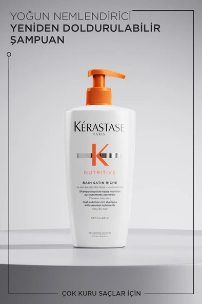Nutritive Bain Satin Riche Yoğun Nemlendirici Şampuan 500 ml - 2