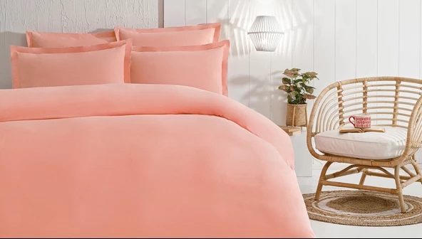 PUFFY NATURALIS CIFT KISILIK NEVRESIM TAKIMI TERRACOTTA