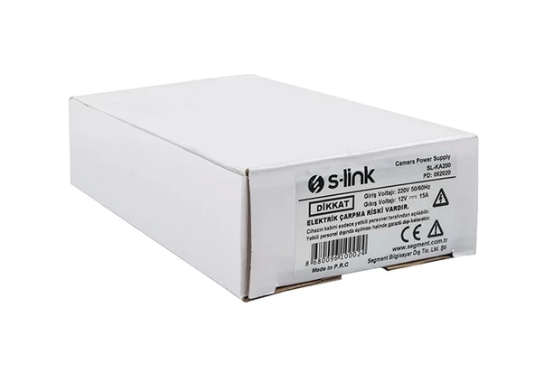 Adaptör 12V 15A 195W Metal S-link SL-KA200