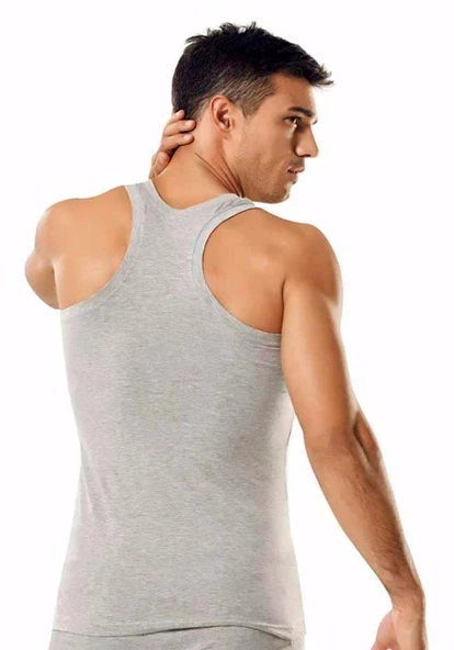 3 Adet Namaldı 133 Ribana Rambo Erkek Atlet  XL Gri