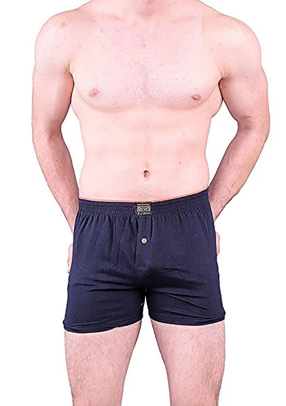 Anıt 1146 Erkek Düğmeli  Boxer 6'Lı   Lacivert 2XL