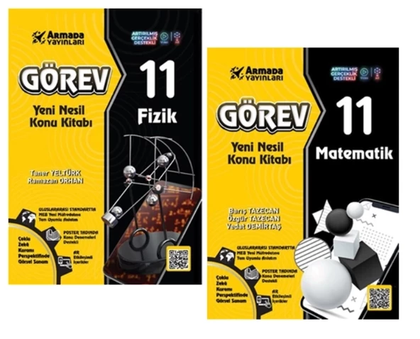 ARMADA 11.Sınıf Görev Fizik + Matematik Yeni Nesil Konu Kitabı