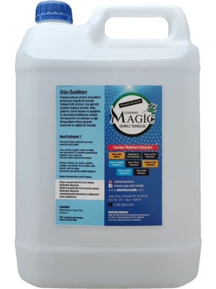 Cleaning Magic Sihirli Temizlik Yağ + Leke Sökücü 5lt + 750ML - 2
