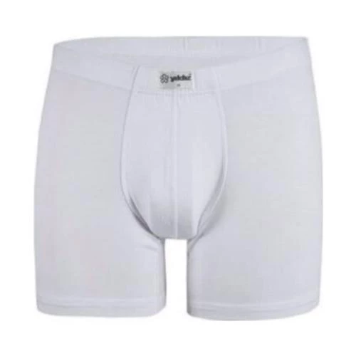 Yıldız 320-321-322-323 Erkek Bambu Likralı Boxer- 1 Adet  Beyaz M