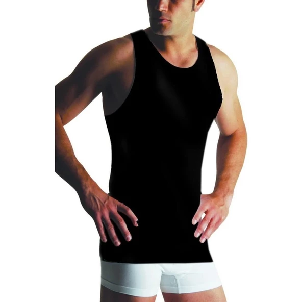 3'Lü Yıldız -315-316 Erkek Bambu Atlet  Siyah 2XL ürün görseli