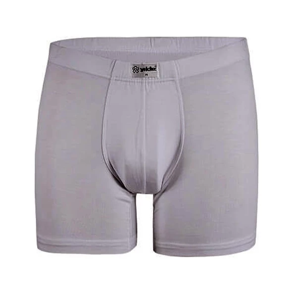 Yıldız 320-321-322-323 Erkek Bambu Likralı Boxer- 1 Adet  L Gri